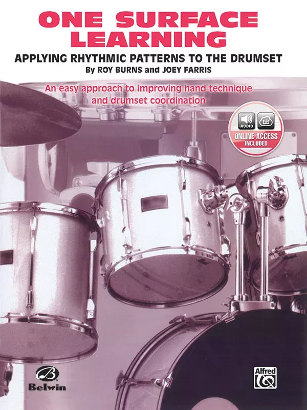 One-Surface Learning: Drumset Book & Online Audio