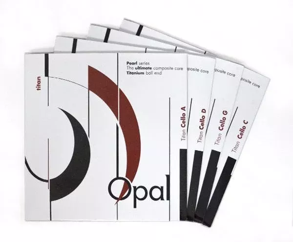Opal Titan Cello Strings with Titanium Ball - Full Set