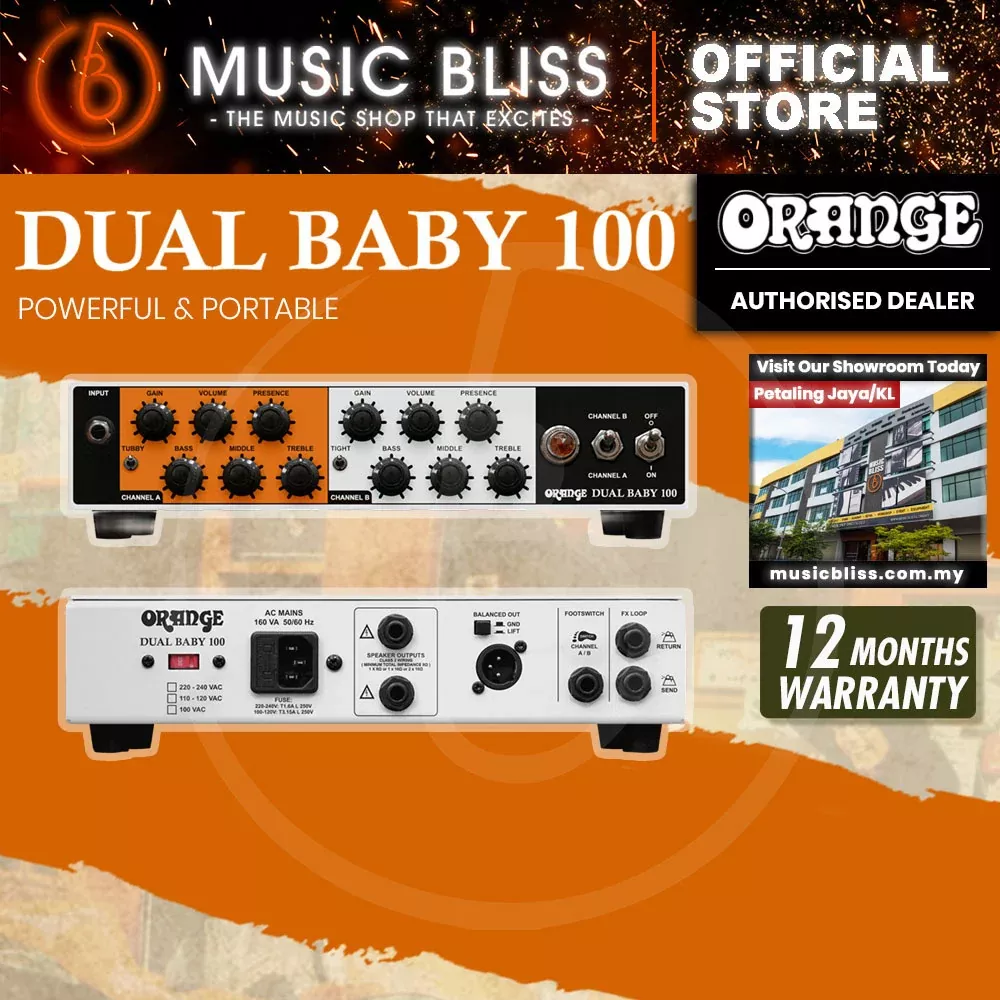 Orange Dual Baby 100-watt Amplifier Head