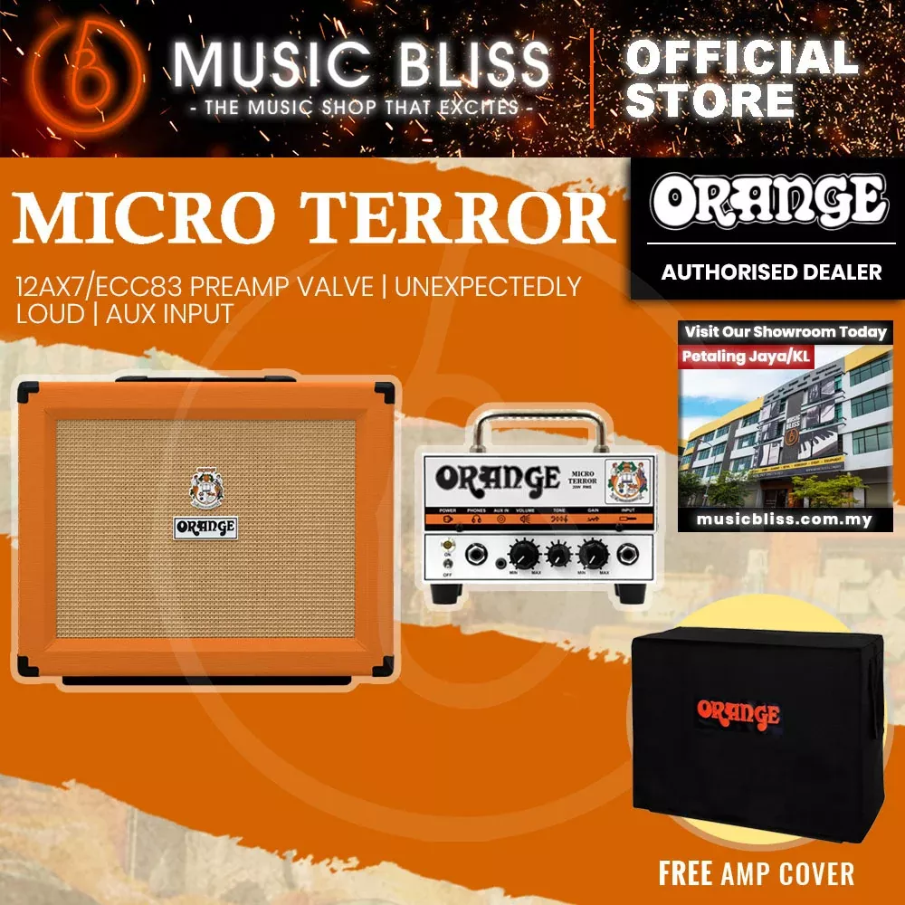 Orange Micro Terror Head with PPC112 60-watt 1×12 Speaker Cabinet