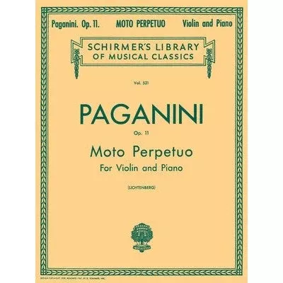 Paganini - Moto Perpetuo, Op. 11, No. 6