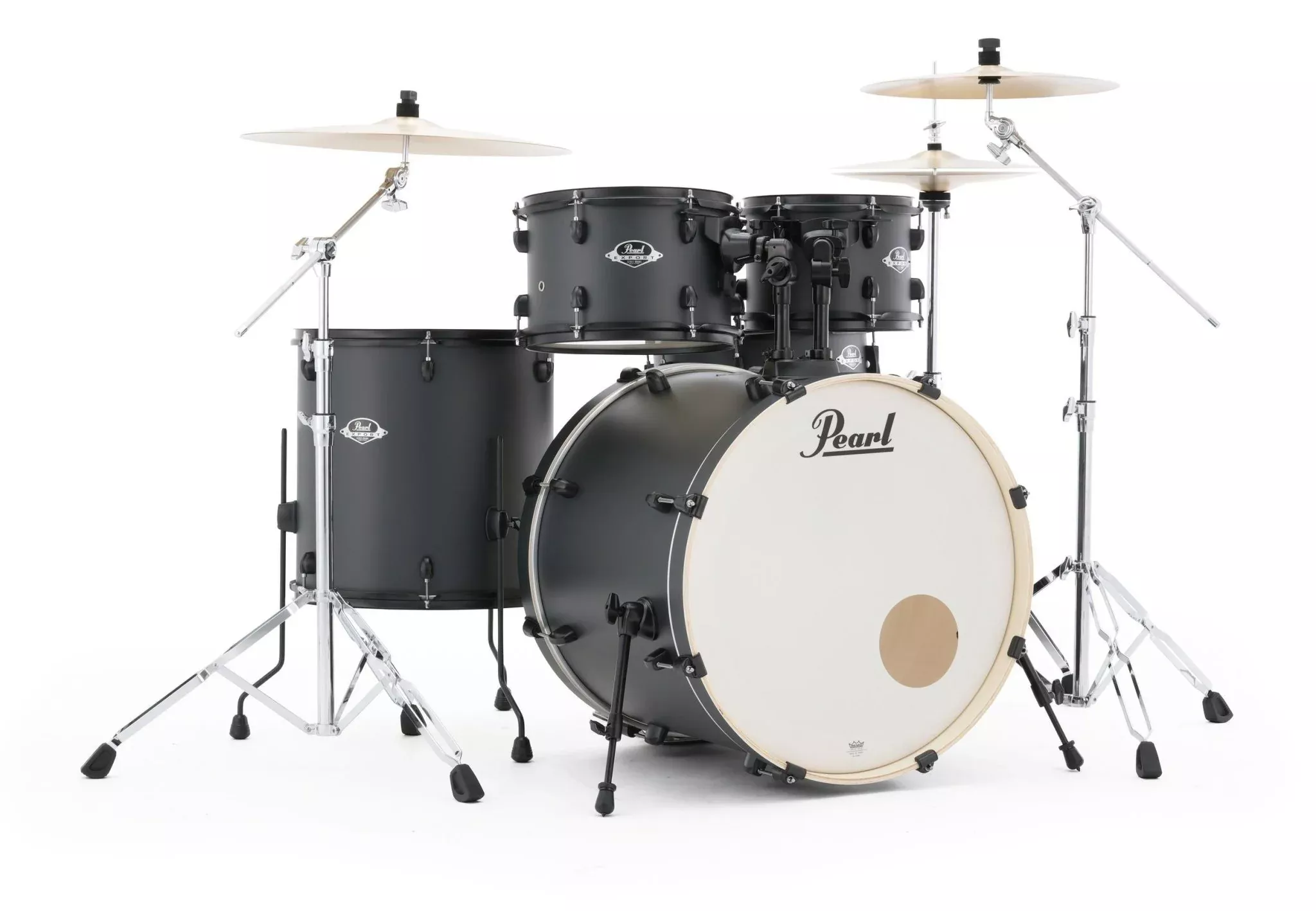 Pearl Export EXX 5-Piece Drum Kit – 22" Bass Drum – Graphite Slate Black Hardware + HWP-834 + Sabian PX Cymbal Pack (EXX725SNBR/B866)