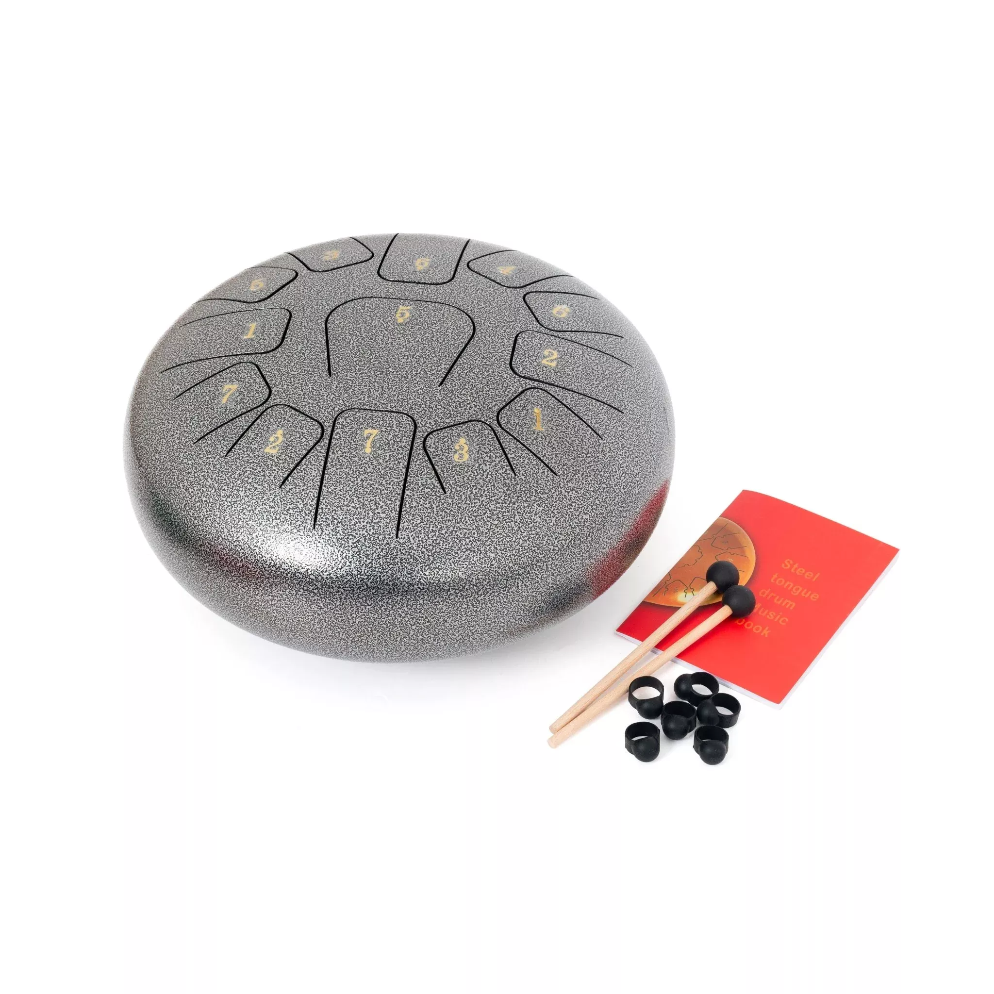 Percussion Plus 12" silver steel tongue drum (PP1412)