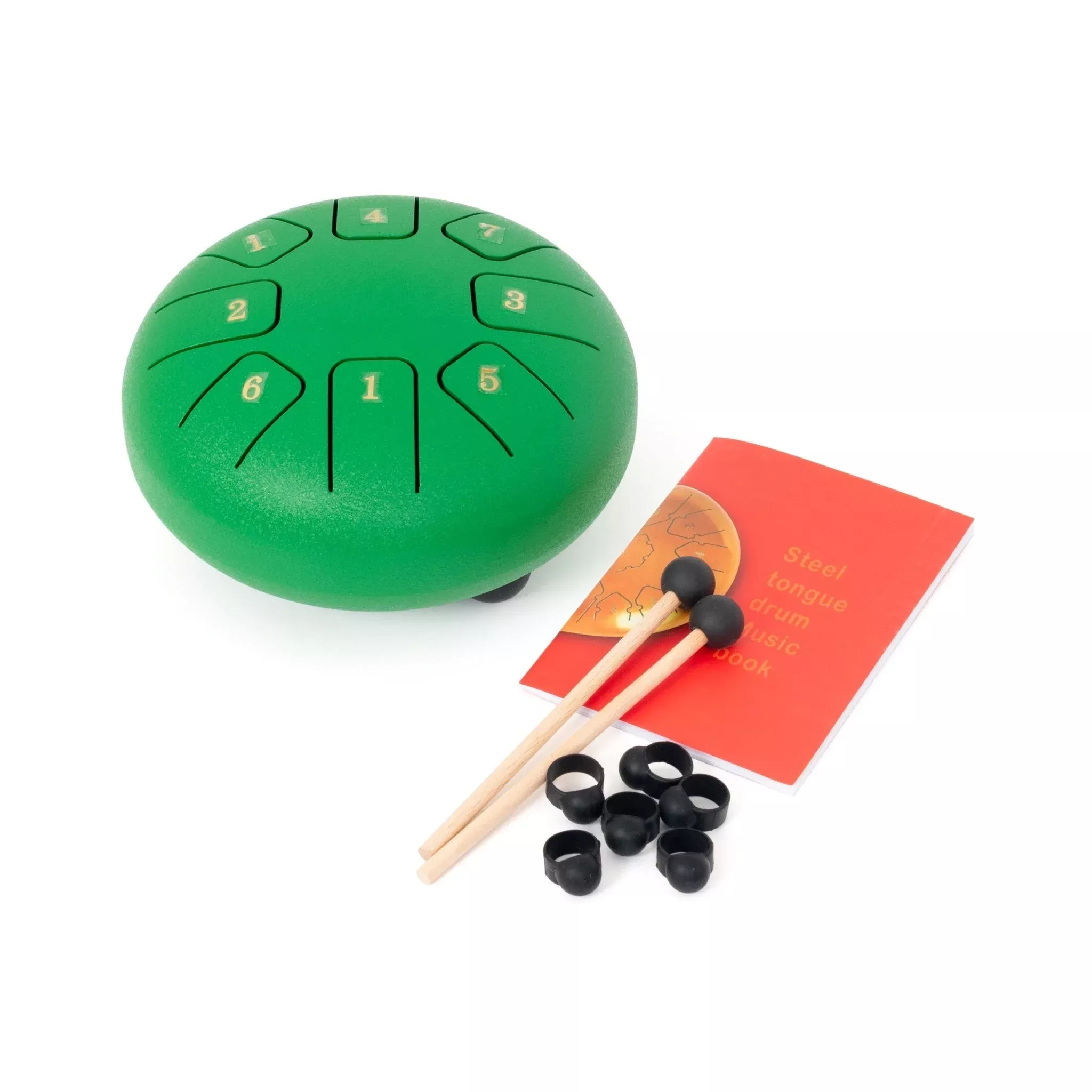 Percussion Plus 6″ green steel tongue drum (PP1406)