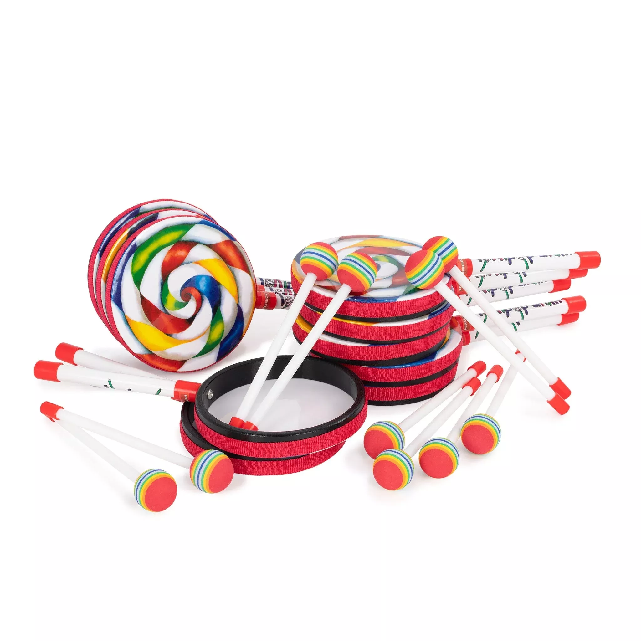 Percussion Plus 6" lollipop drum - pack of 10 (PP1188-10PACK)