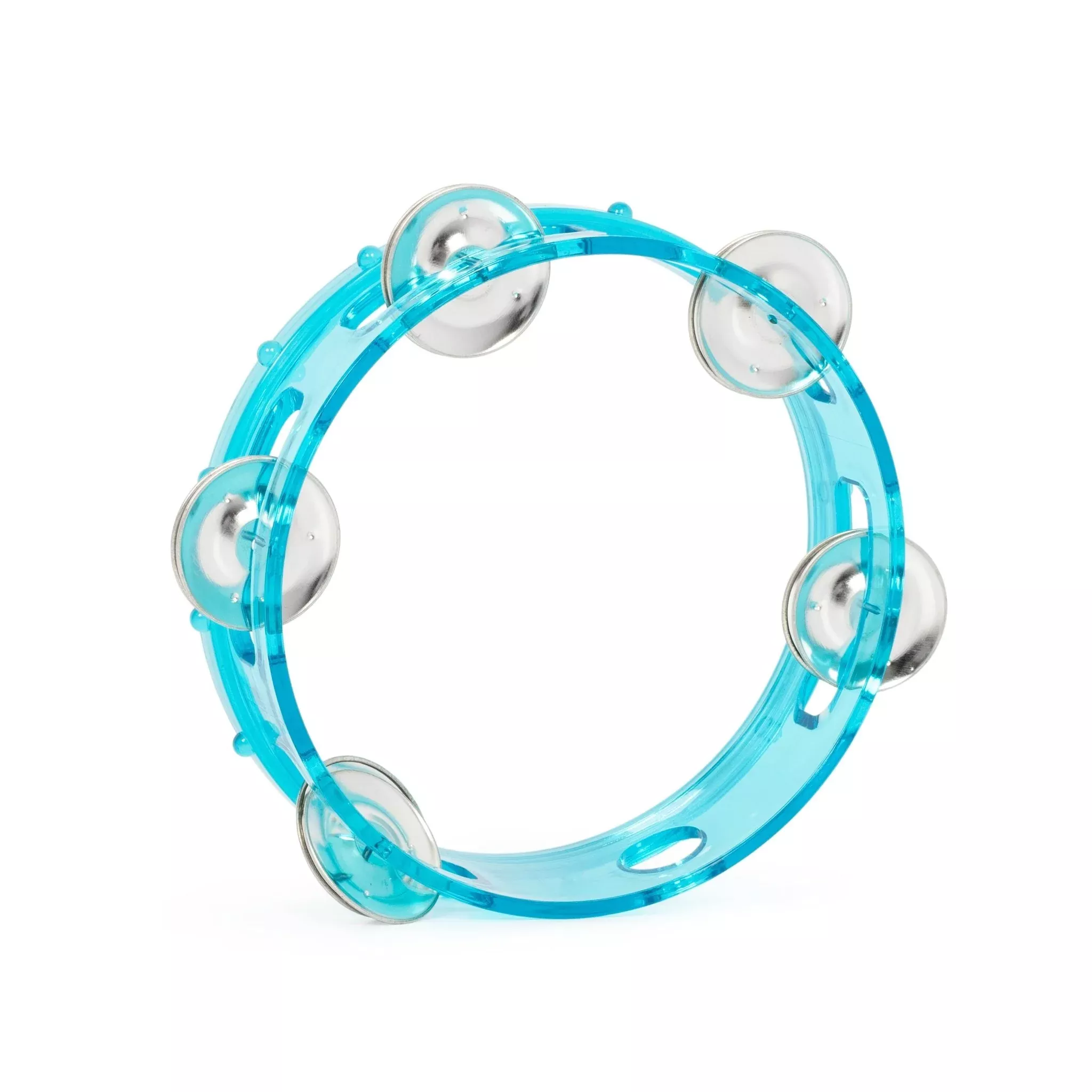Percussion Plus 6" transparent tambourine - Blue (PP488-BL)