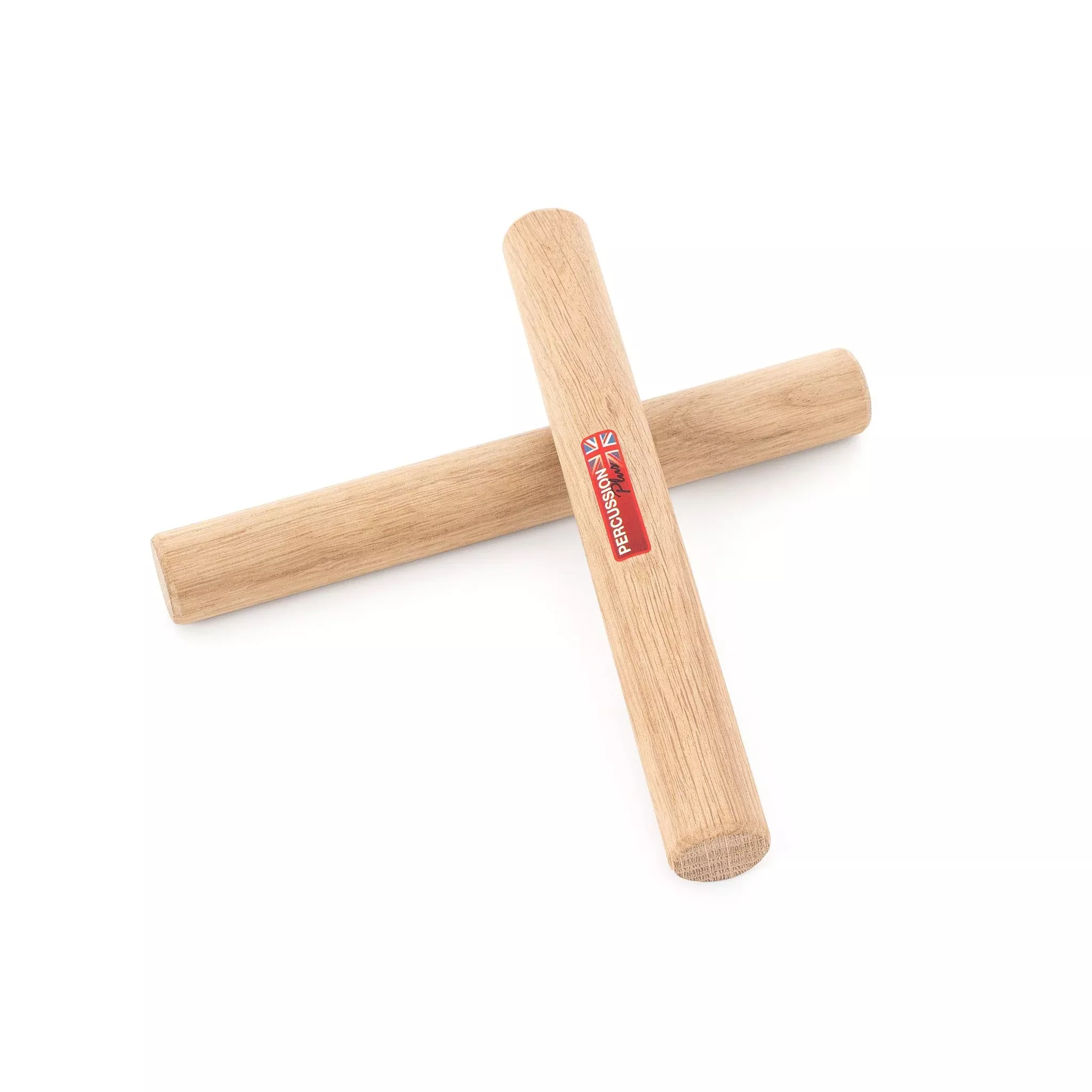 Percussion Plus 8” professional solid oak claves (PP231)