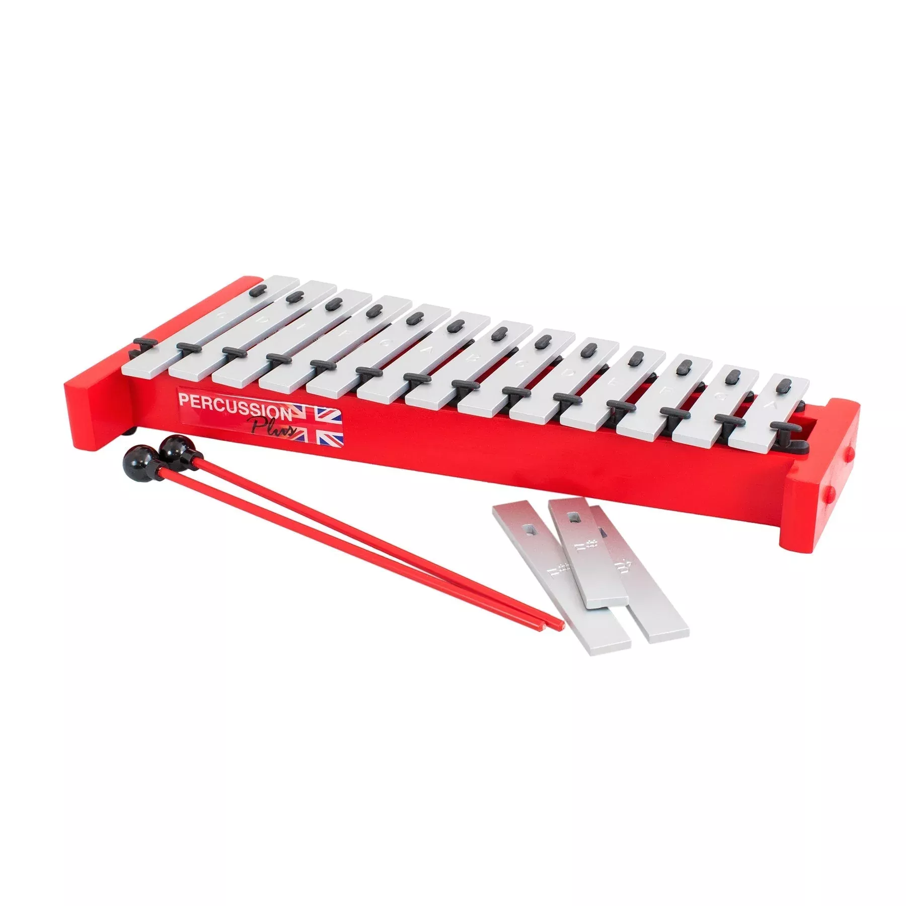 Percussion Plus Classic Red Box soprano diatonic glockenspiel (PP001)