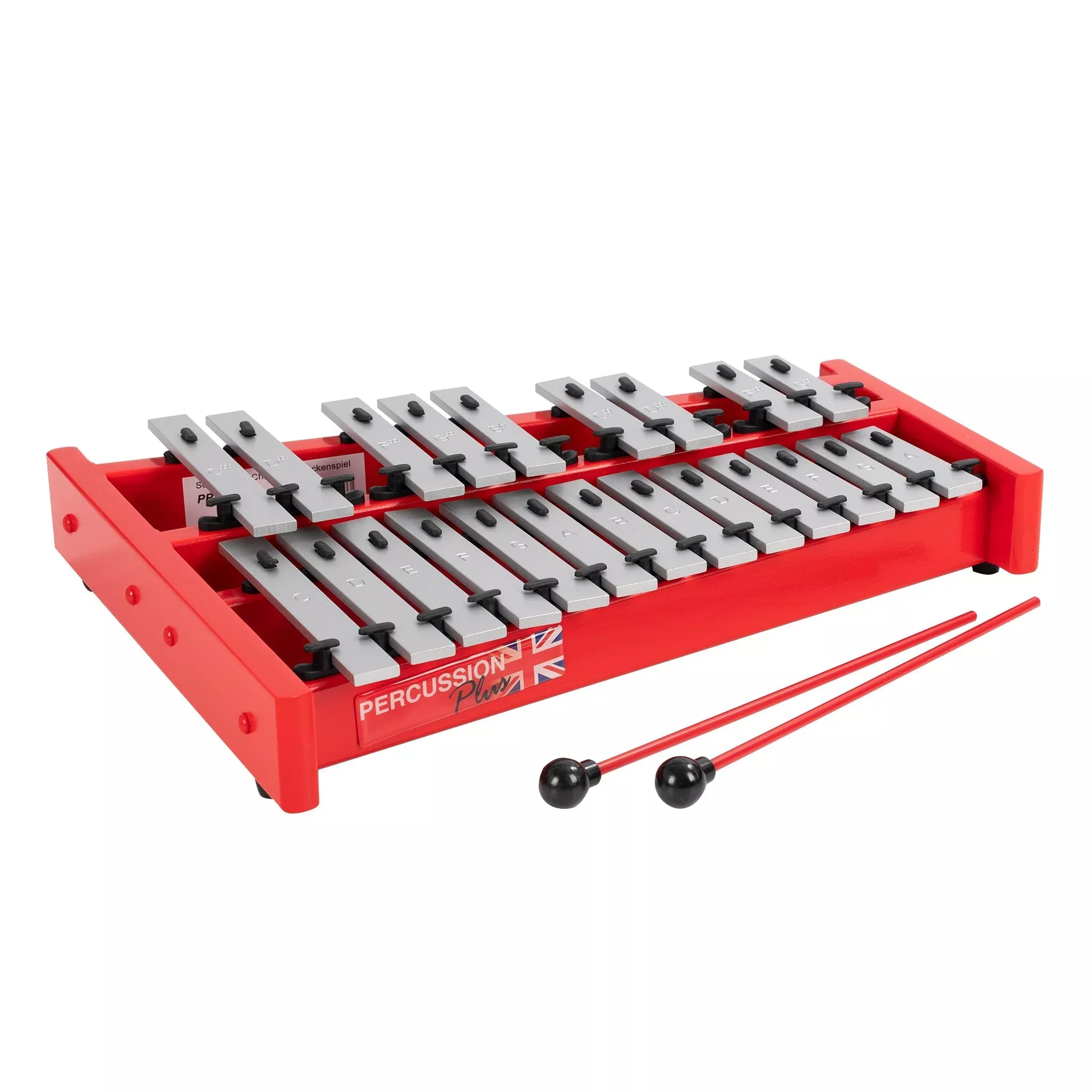 Percussion Plus Classic Red Box soprano fully chromatic glockenspiel (PP006)