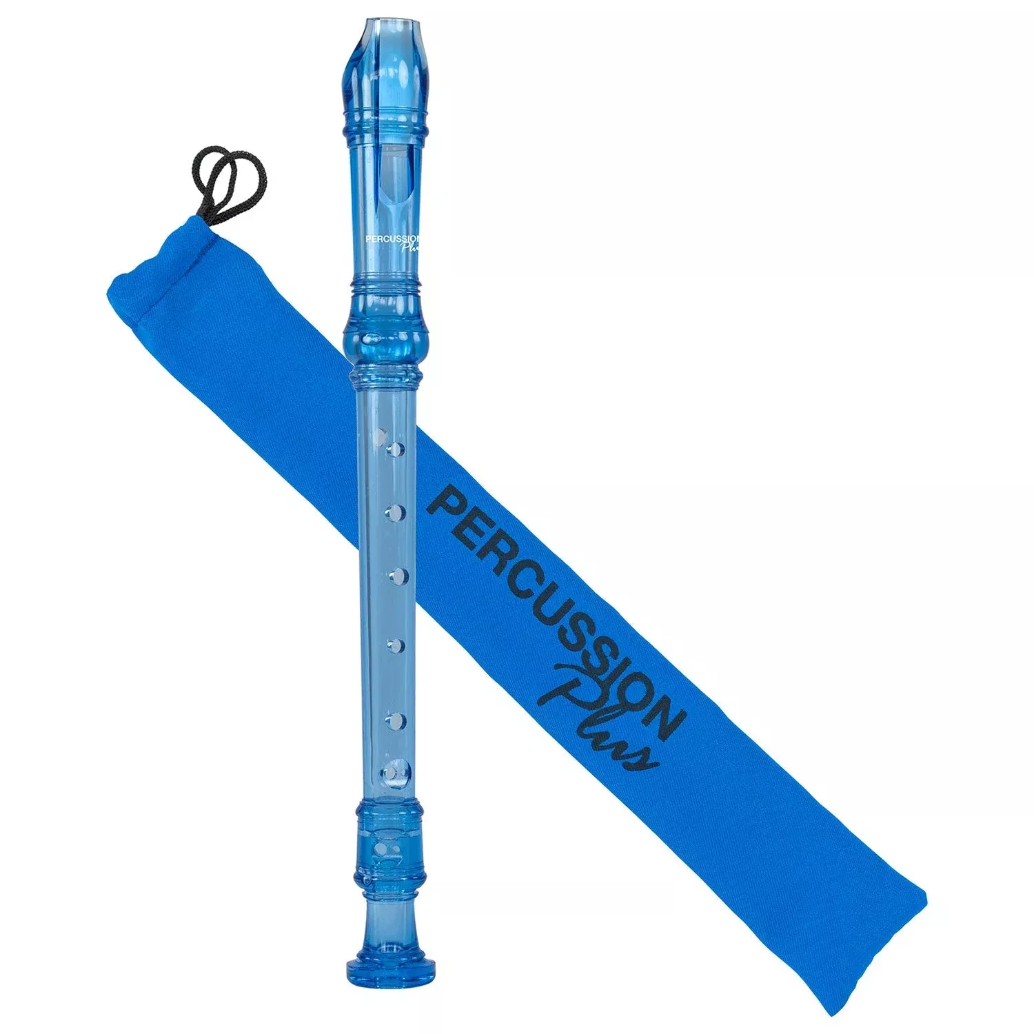 Percussion Plus descant recorder – Transparent blue (PP911)