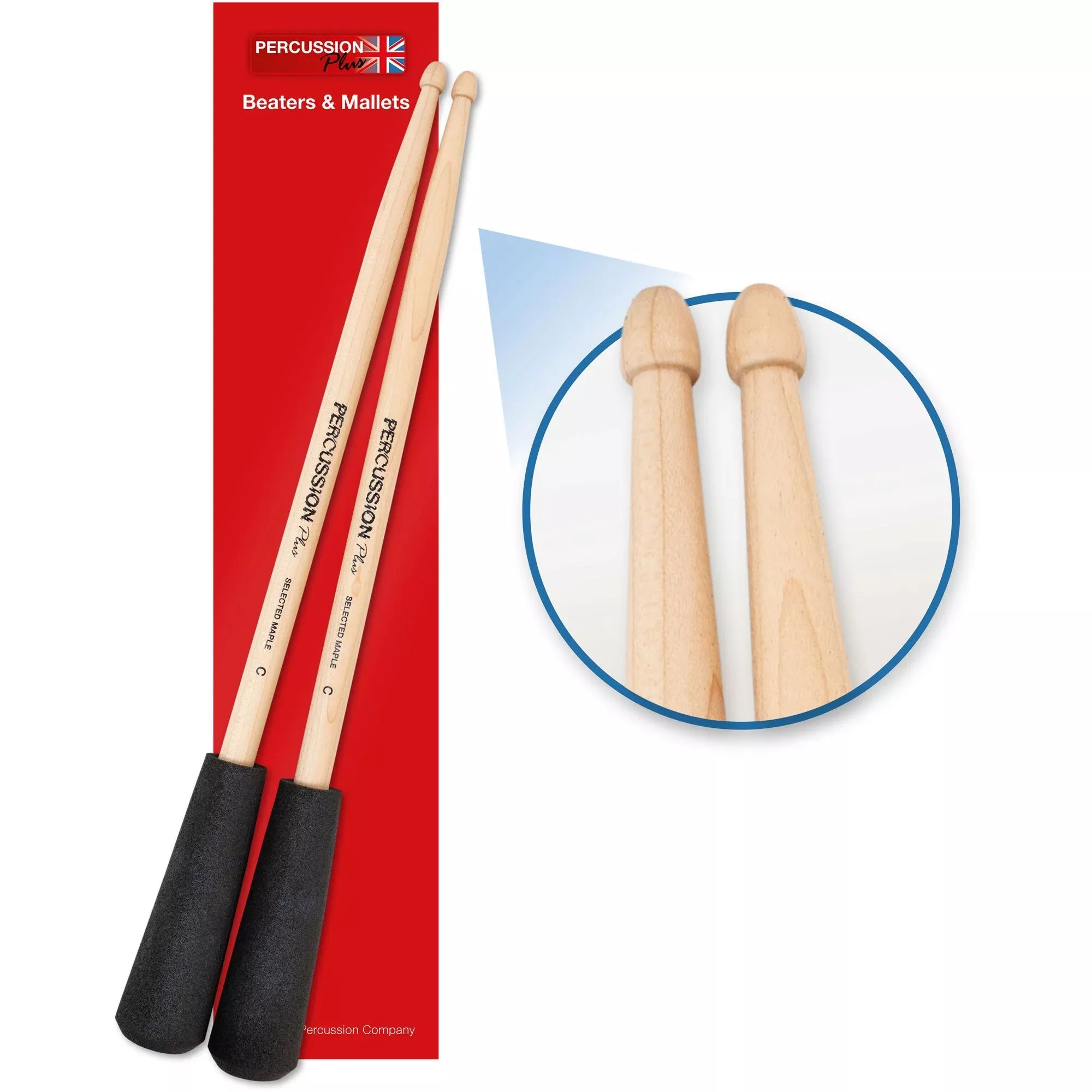 Percussion Plus easy grip drum sticks (PP757)