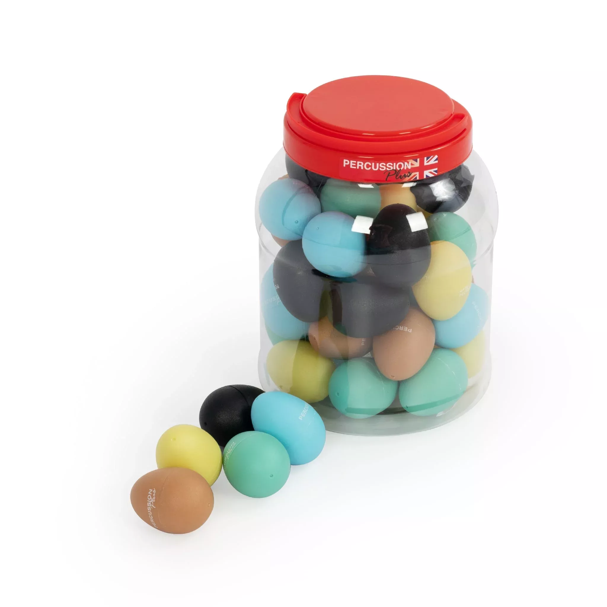 Percussion Plus egg shakers – tub of 40 (PP779)