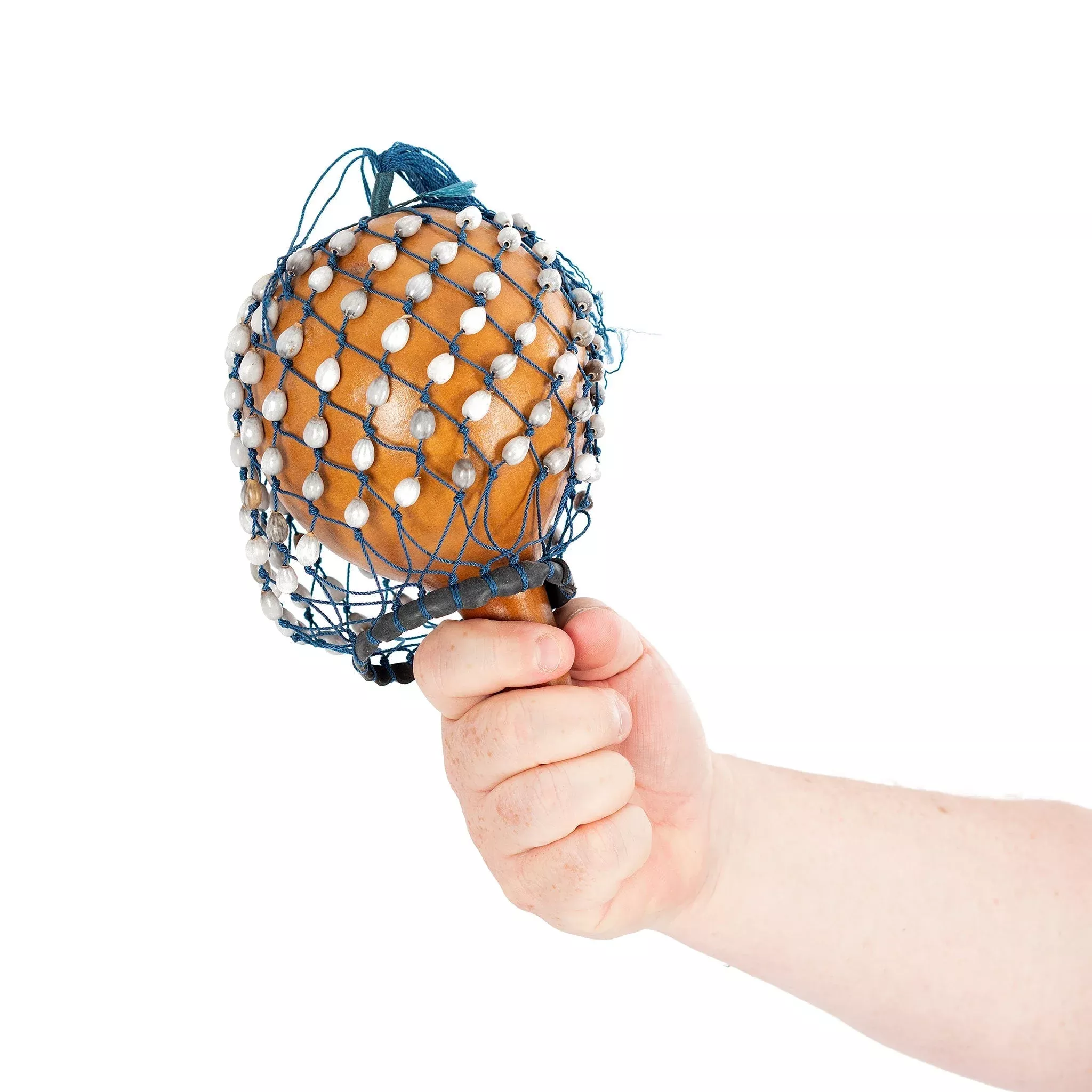 Percussion Plus Honestly Made African cabasa with shells (PP656)