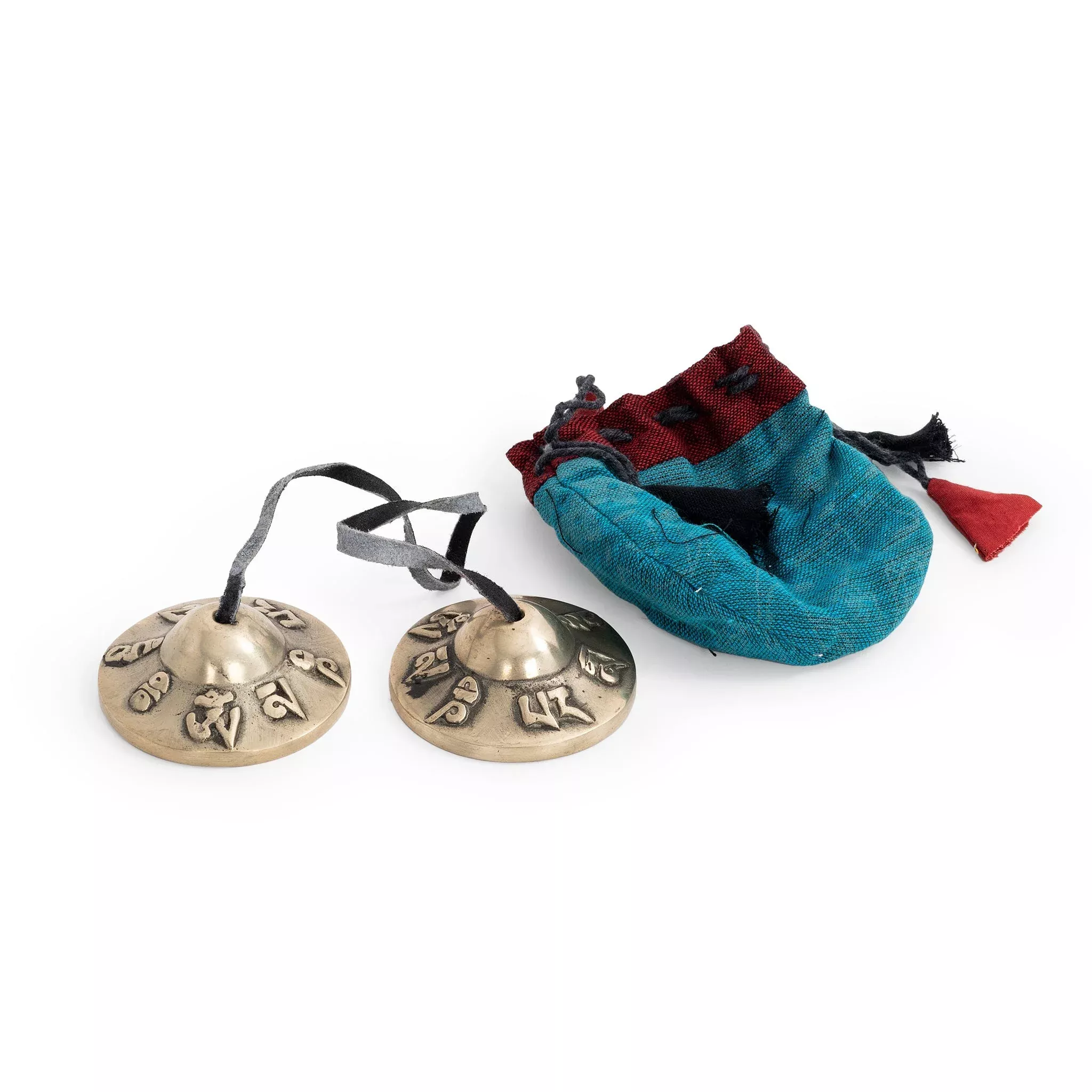 Percussion Plus Honestly Made Bronze embossed Tibetan bells - pair (PP627)