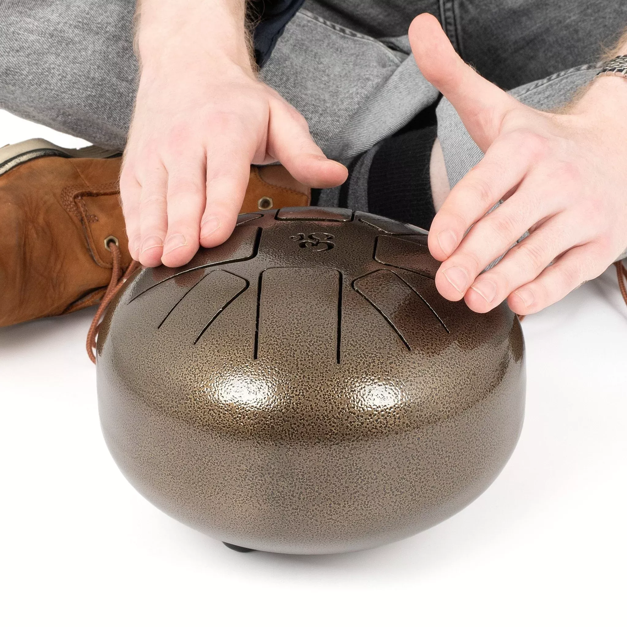 Percussion Plus Honestly Made metal handpan drum with bag (PP2134)
