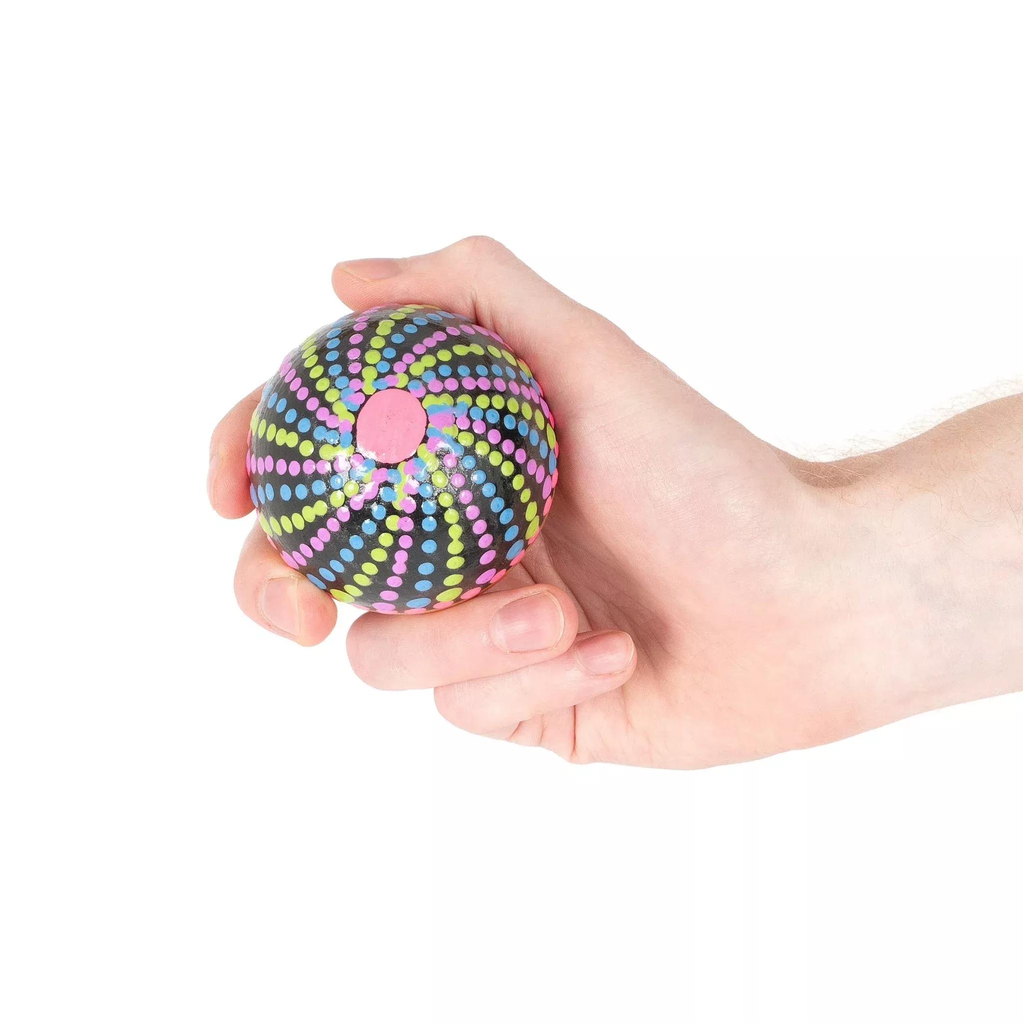 Percussion Plus Honestly Made painted wooden ball shaker (PP2135)