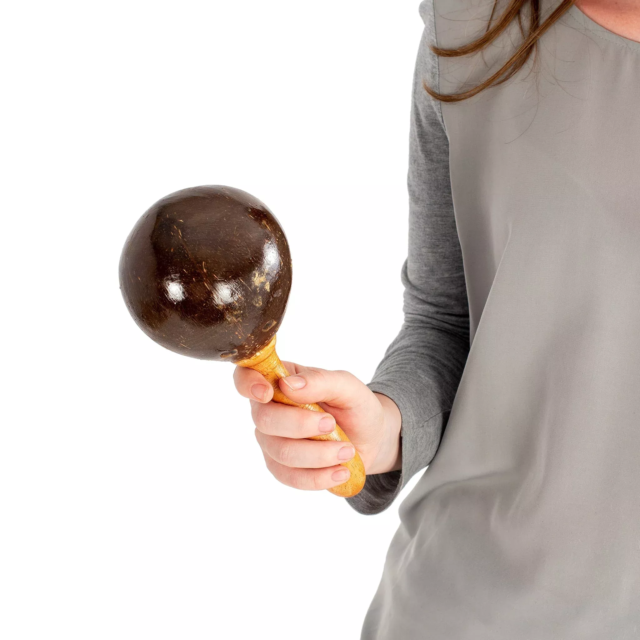 Percussion Plus Honestly Made Single coconut maraca (PP622)