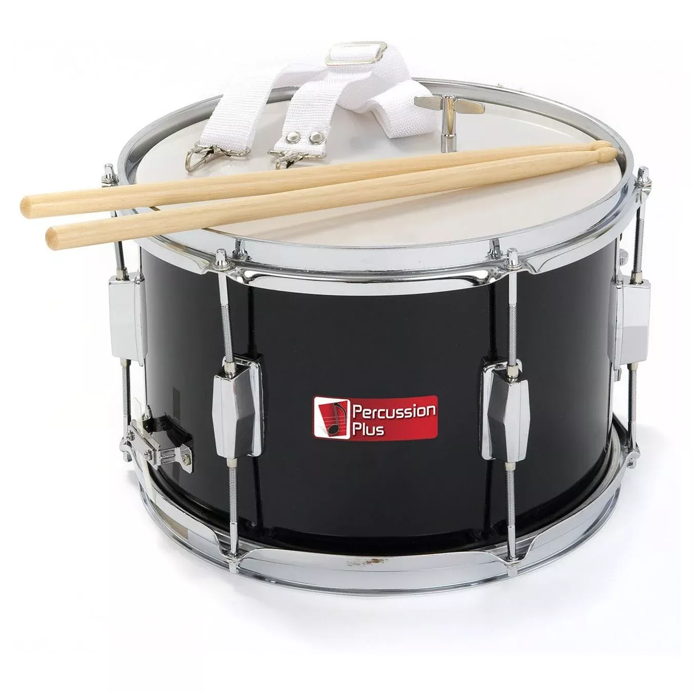 Percussion Plus junior 12″ marching drum – black (PP786-BK)