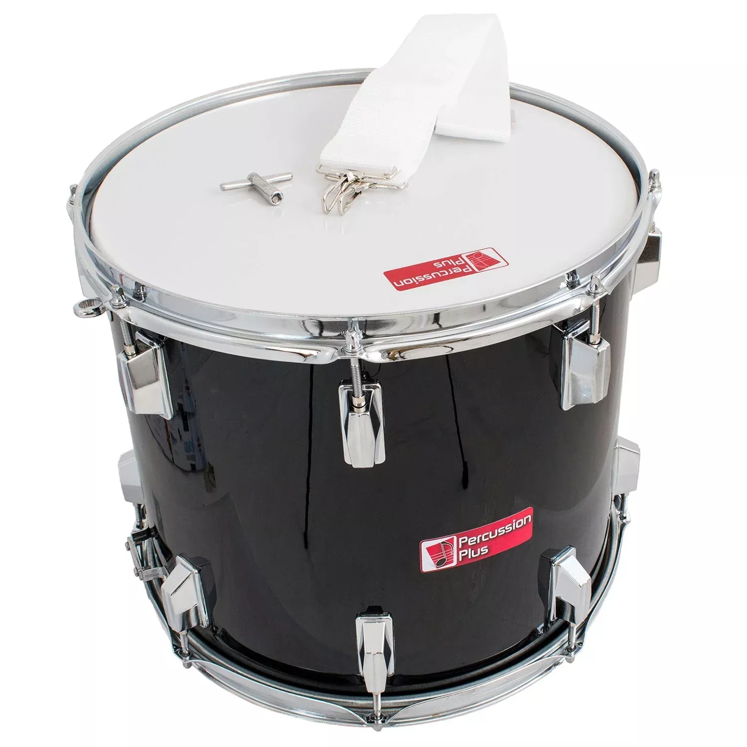 Percussion Plus junior marching snare drum 14″ – black (PP789-BK)