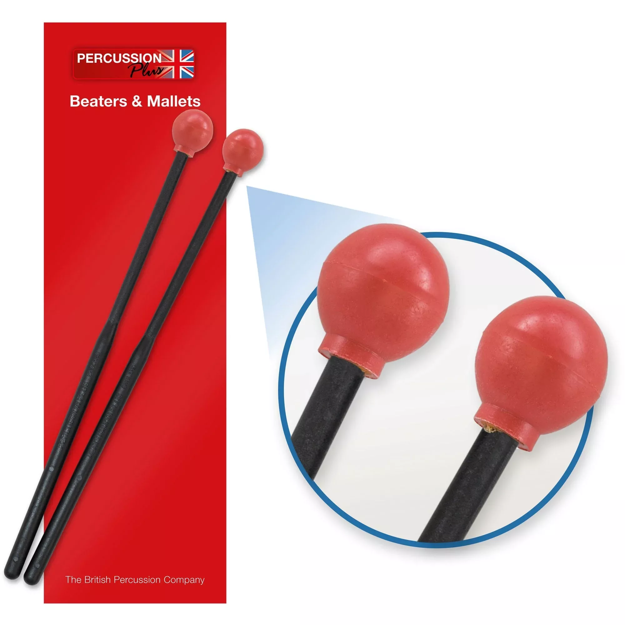 Percussion Plus pair of beaters – hard (PP067)