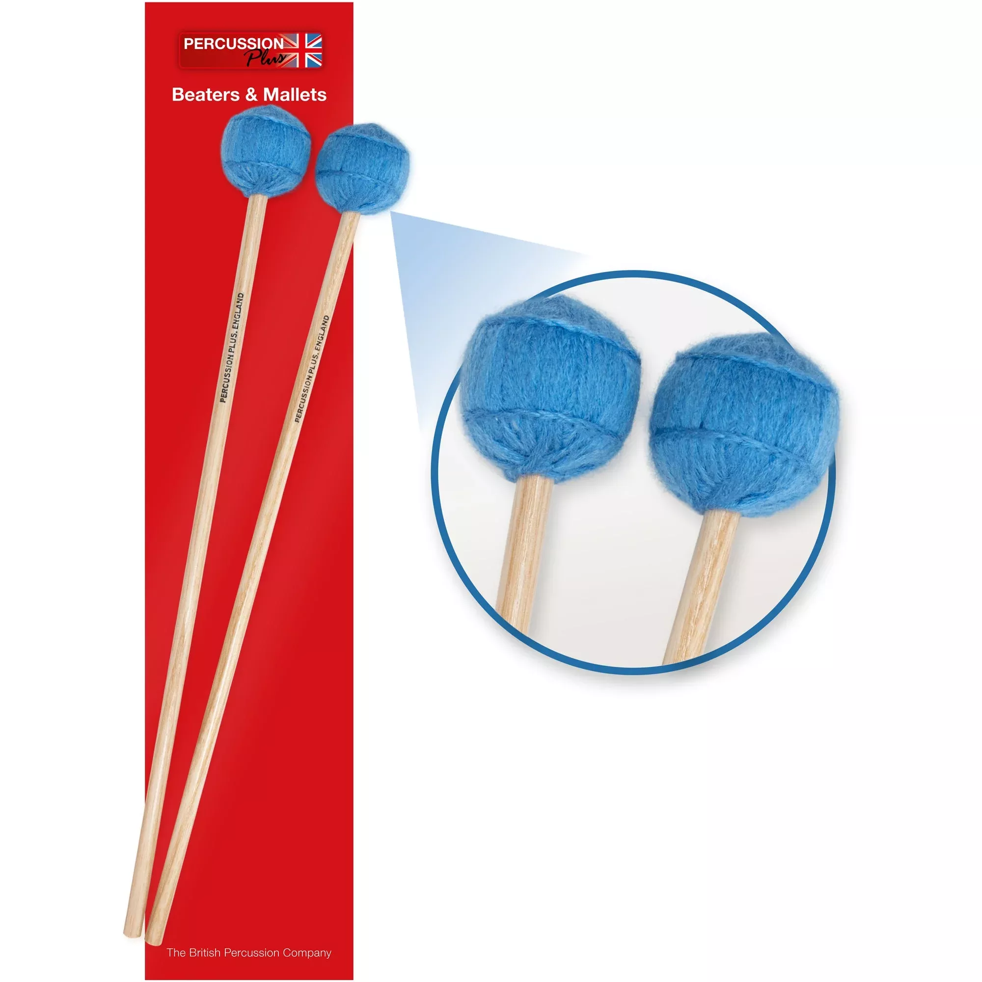 Percussion Plus pair of wool mallets - soft (PP077)