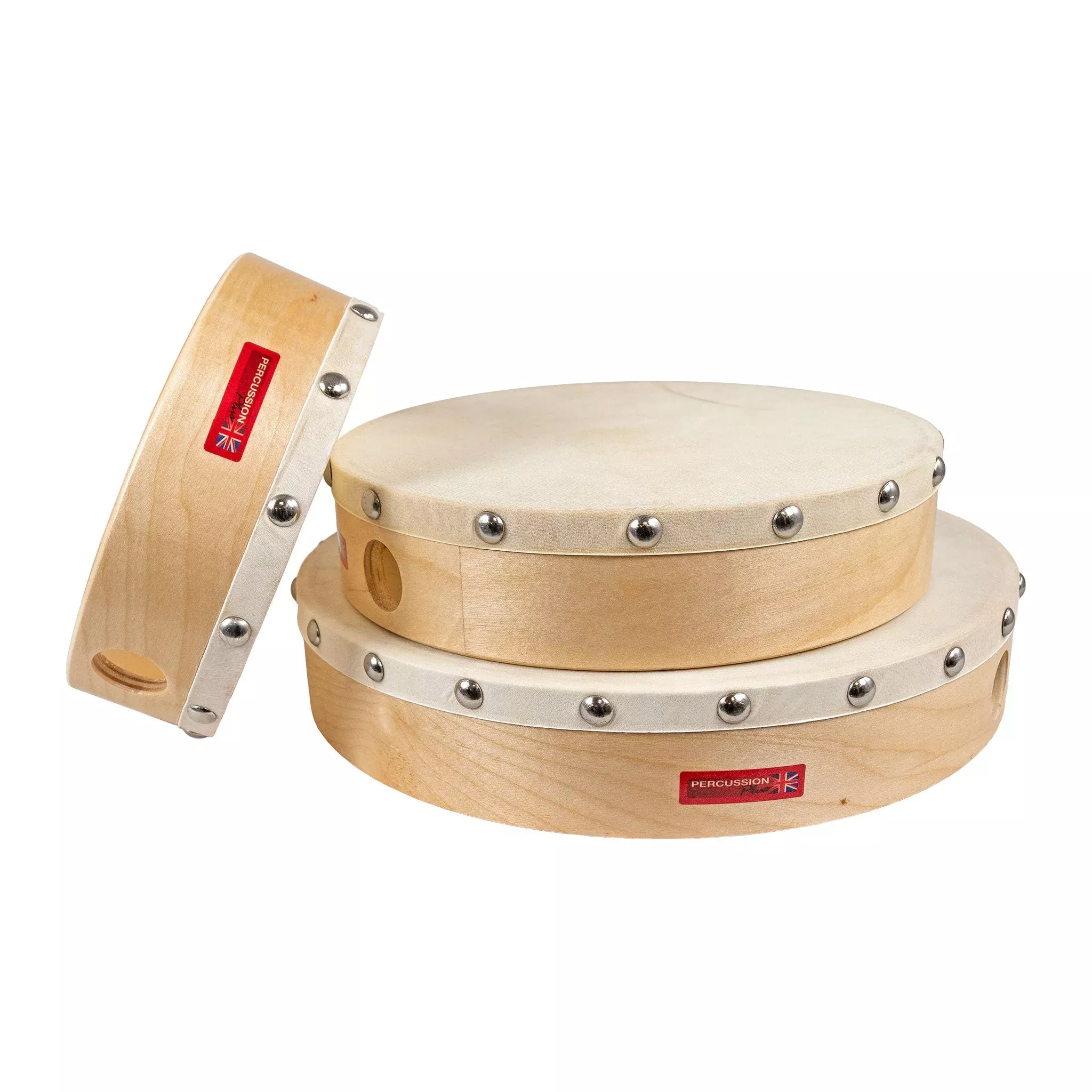 Percussion Plus PP0375 Tambour wood shells 6″, 8” and 10” – pack of 3 (PP0375)