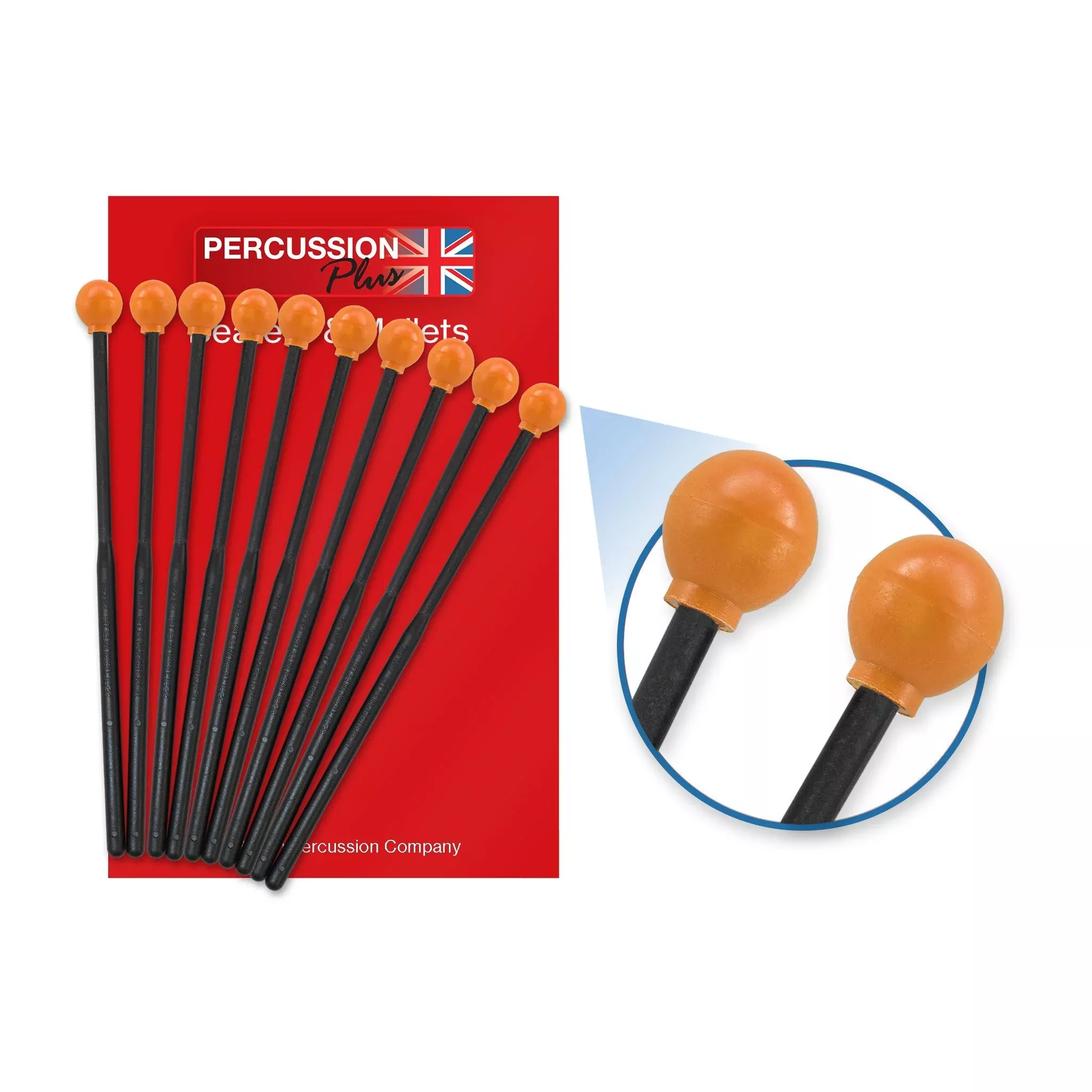 Percussion Plus PP06310 beaters - pack of 5 pairs (PP06310)