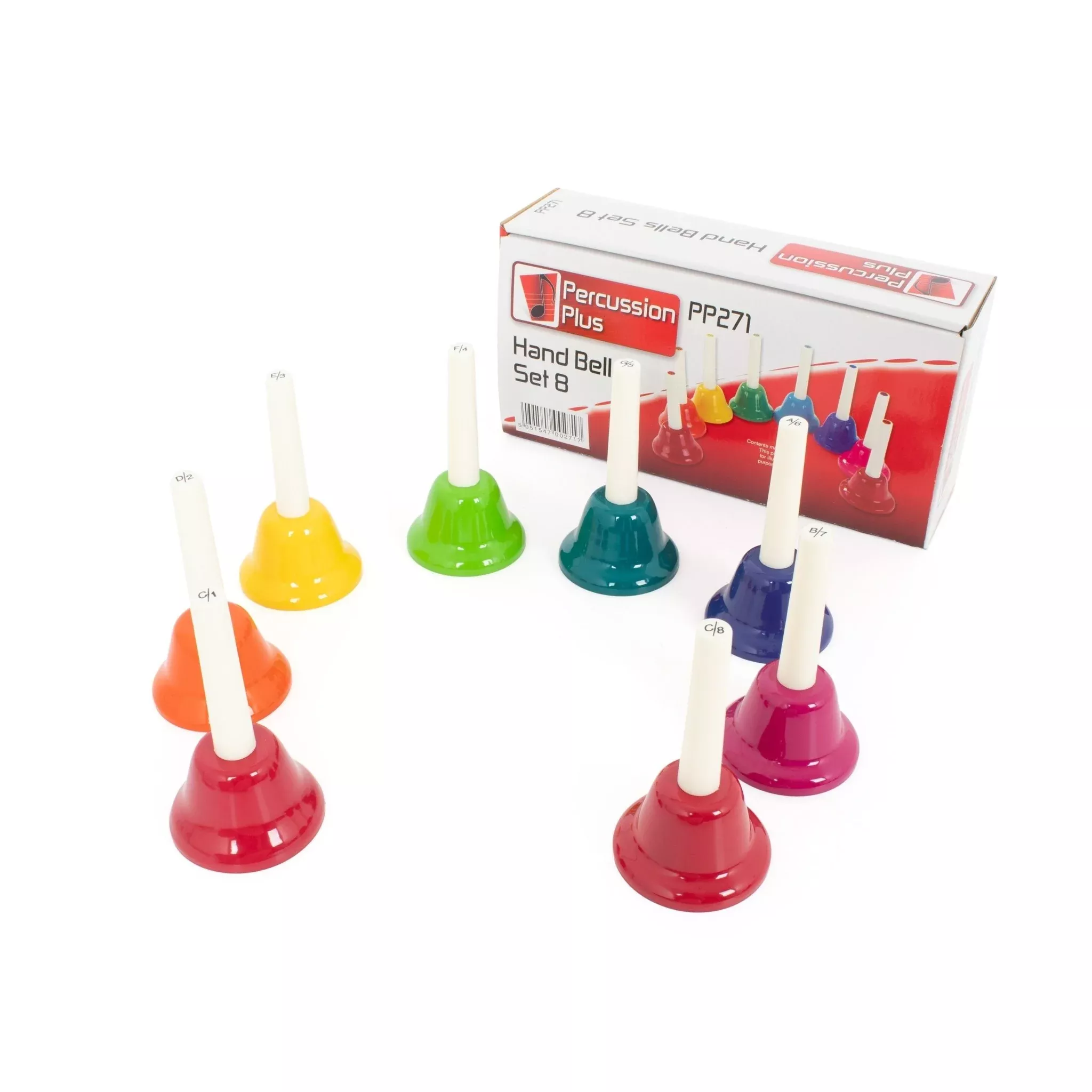 Percussion Plus PP271 hand bells – set of 8 (PP271)