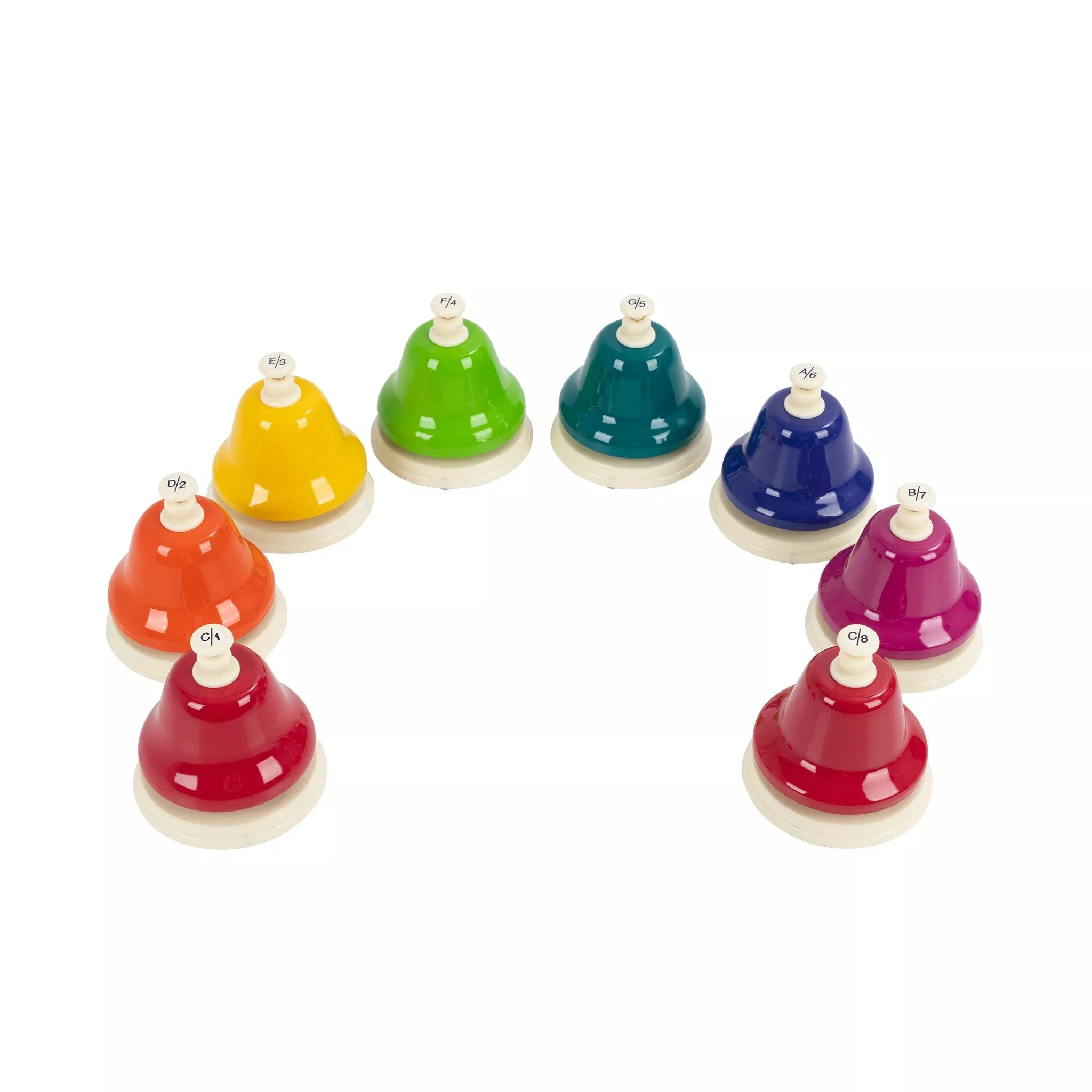 Percussion Plus PP273 set of 8 colour desk bells (PP273)