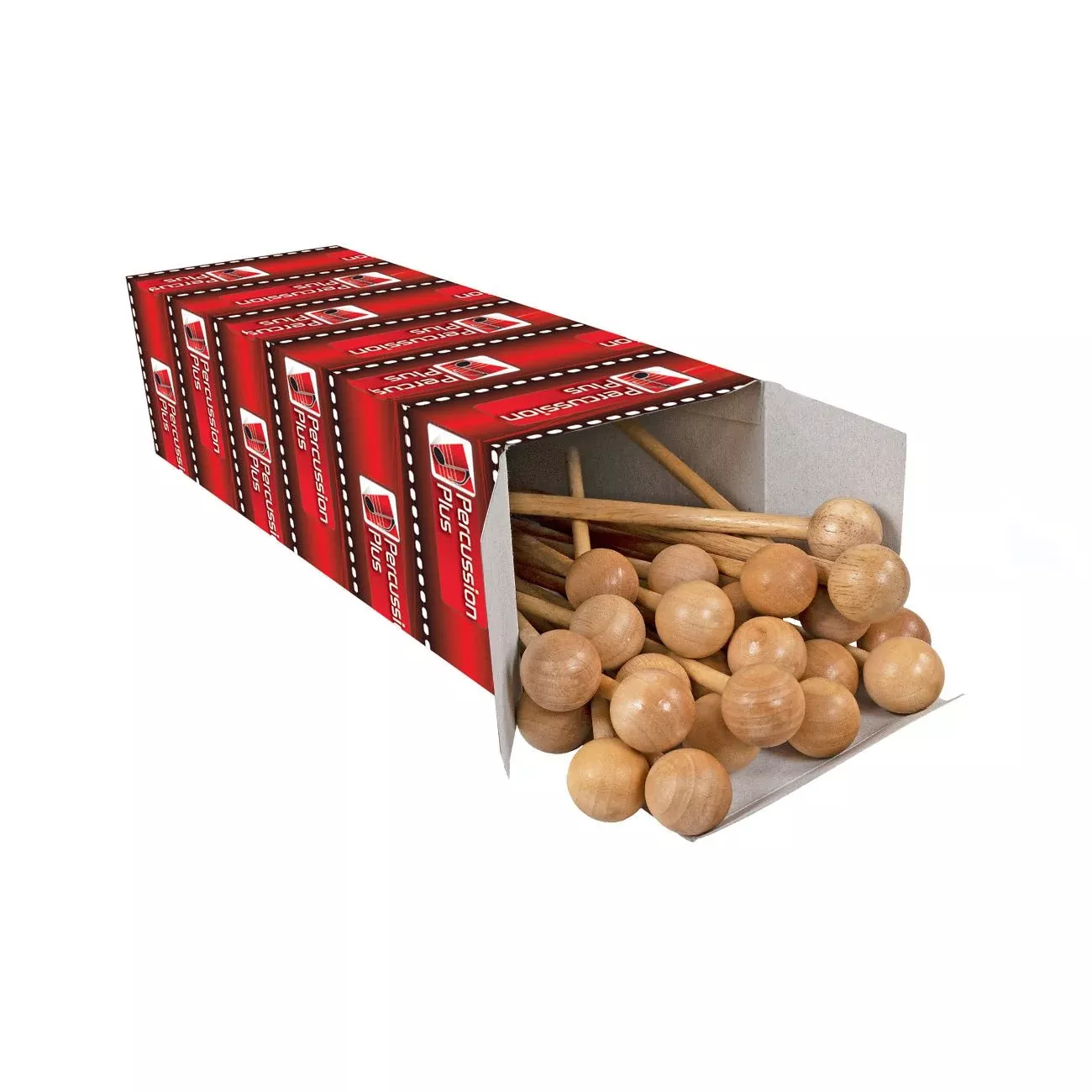 Percussion Plus PP38525 wooden beaters – box of 25 (PP38525)