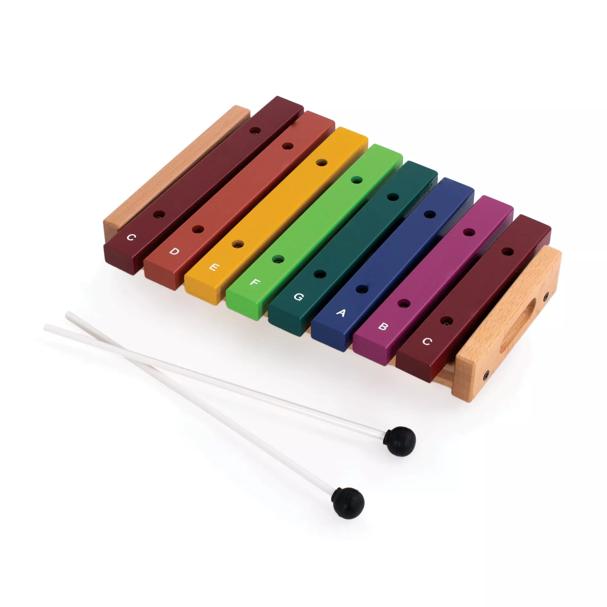 Percussion Plus rainbow xylophone – 1 octave (8 bars) (PP3008)