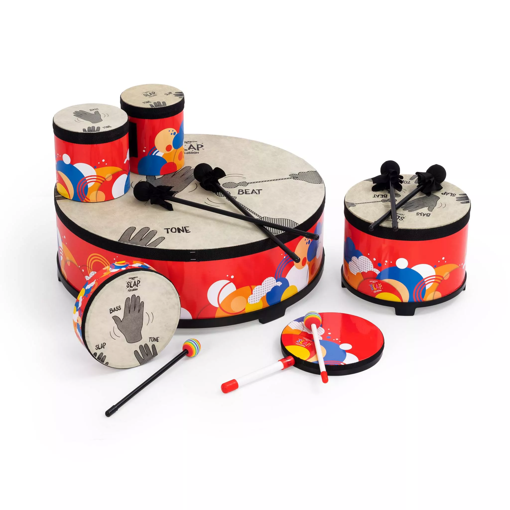Percussion Plus Slap drumming – KidZ pack of 5 drums (PP6860)