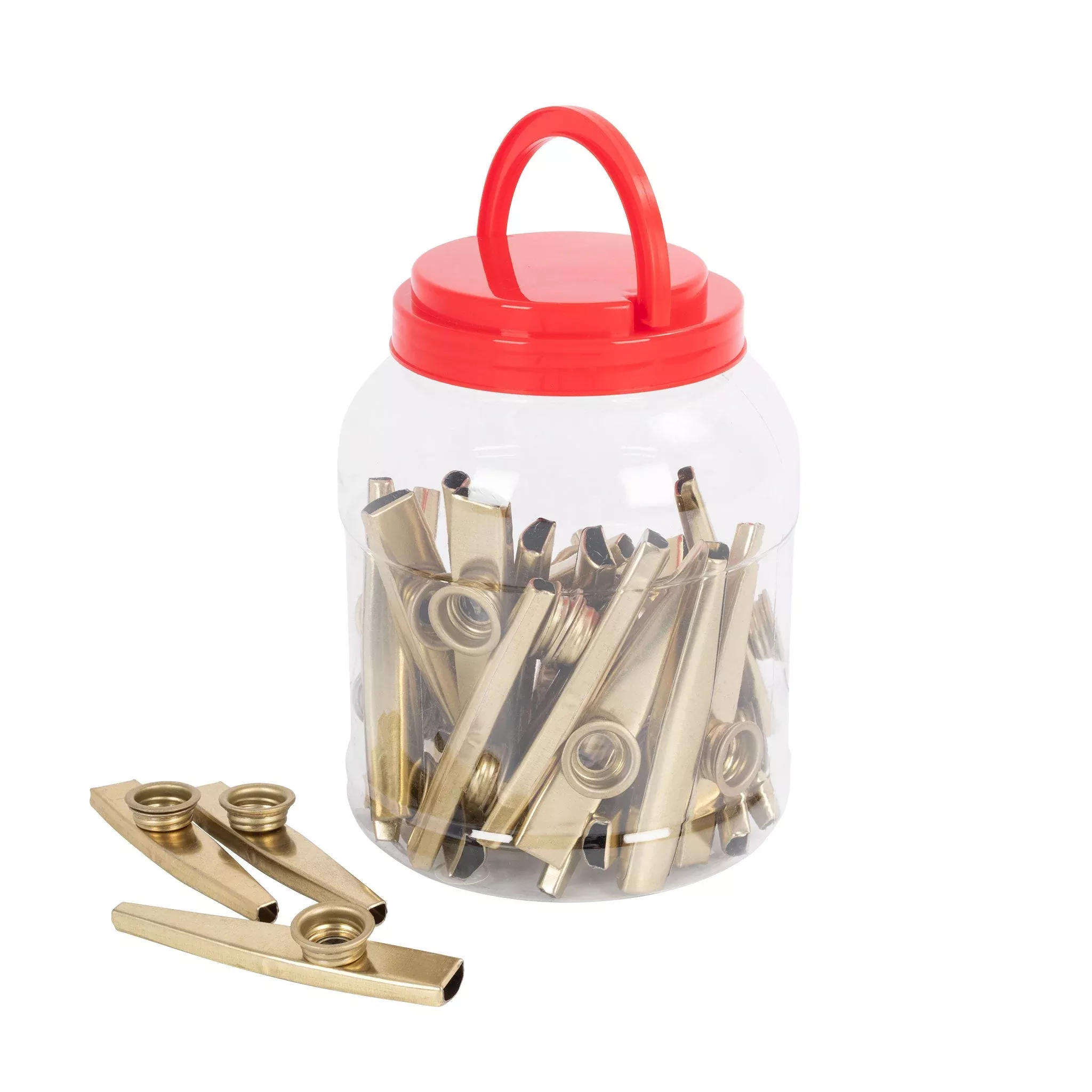 Percussion Plus tub of 30 metal kazoos (PP3430)