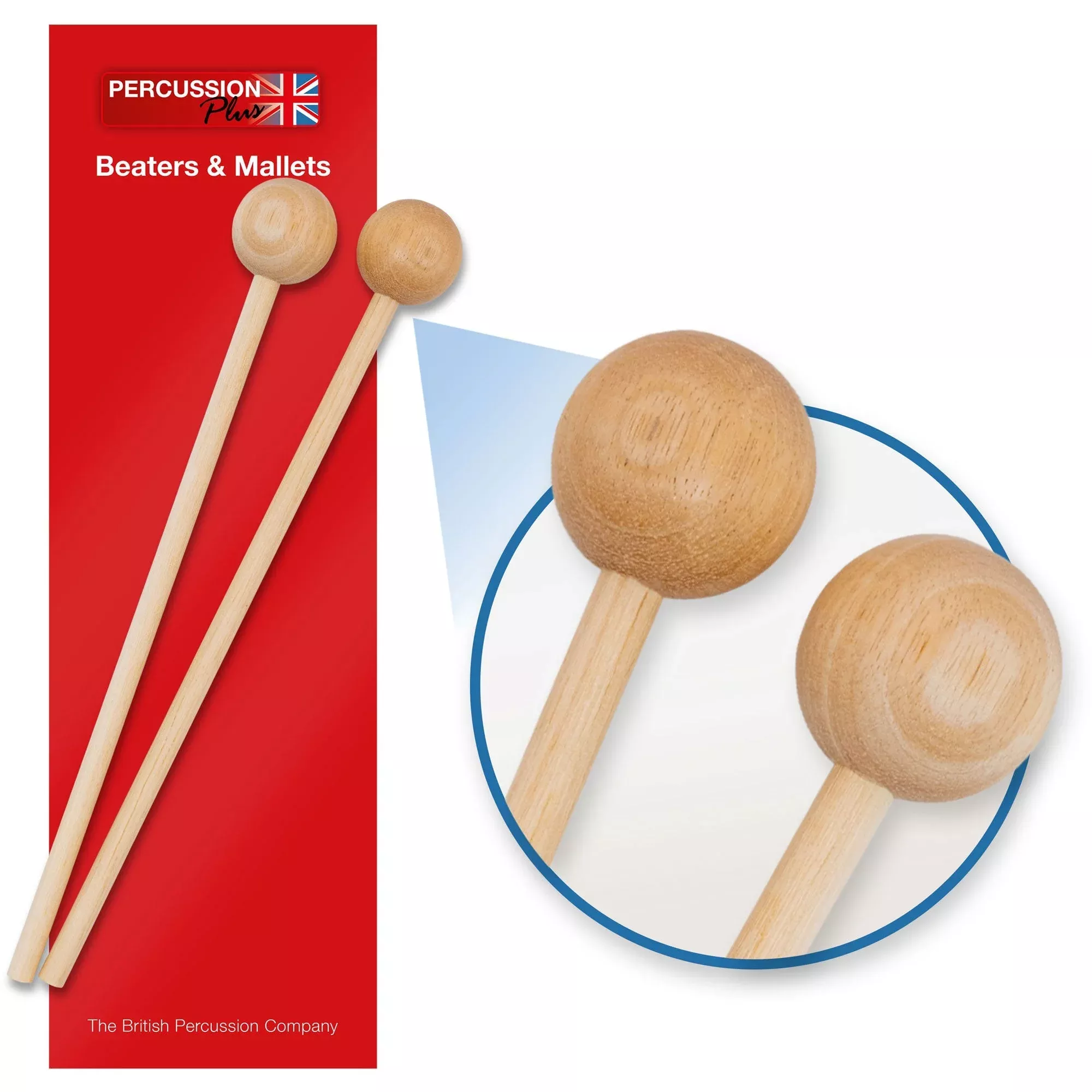 Percussion Plus wooden beaters pair (PP385)