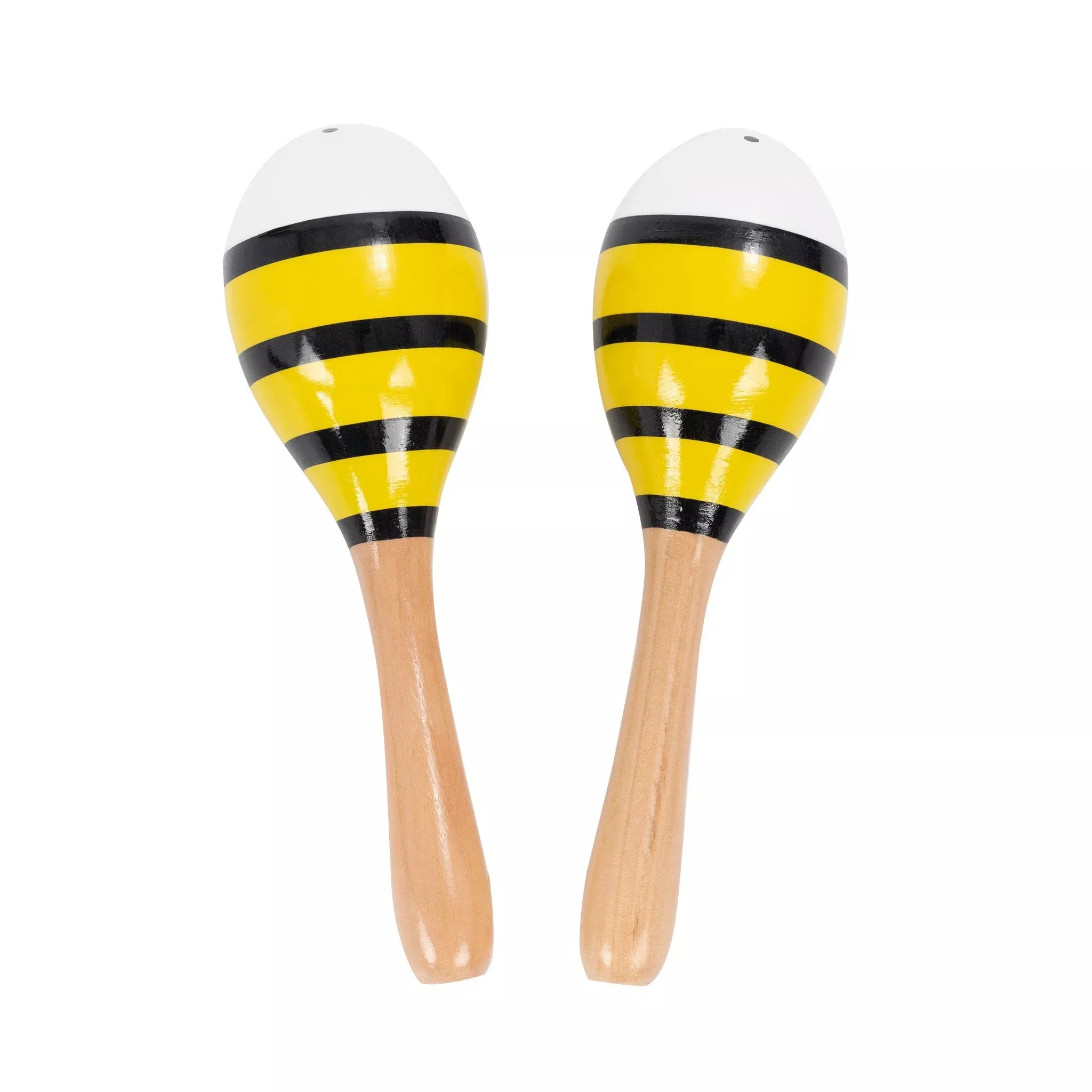 Percussion Plus wooden bug maracas – Yellow bee (PP3111)