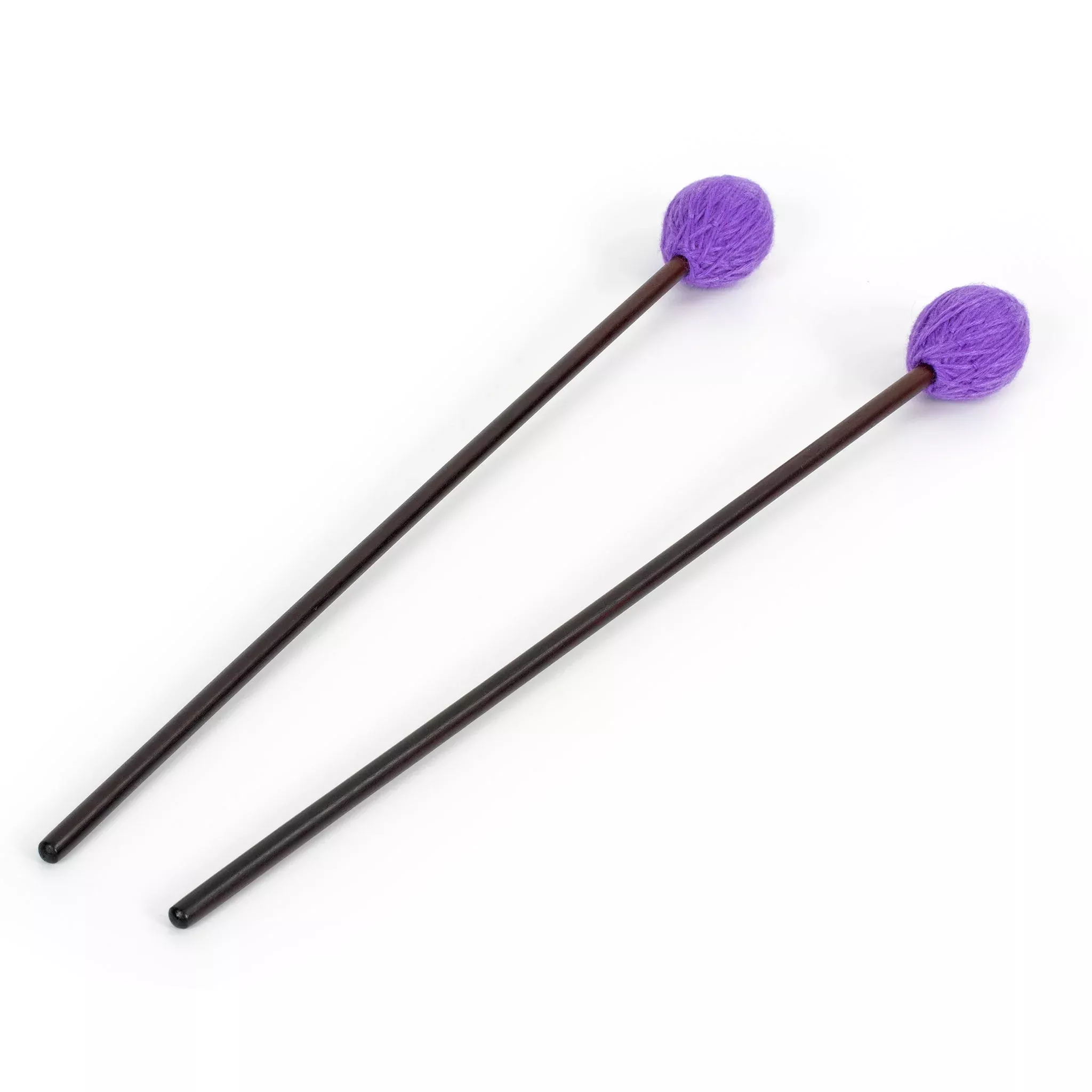 Percussion Workshop Vibraphone / marimba beaters pair - 4cm purple wool head – soft (MM1)