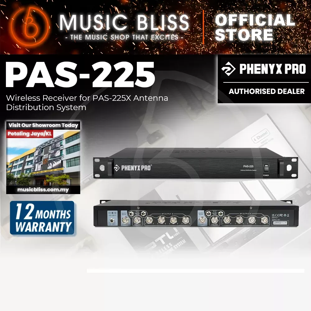 Phenyx Pro PAS-225 Wireless Receiver for PAS-225X Antenna Distribution System