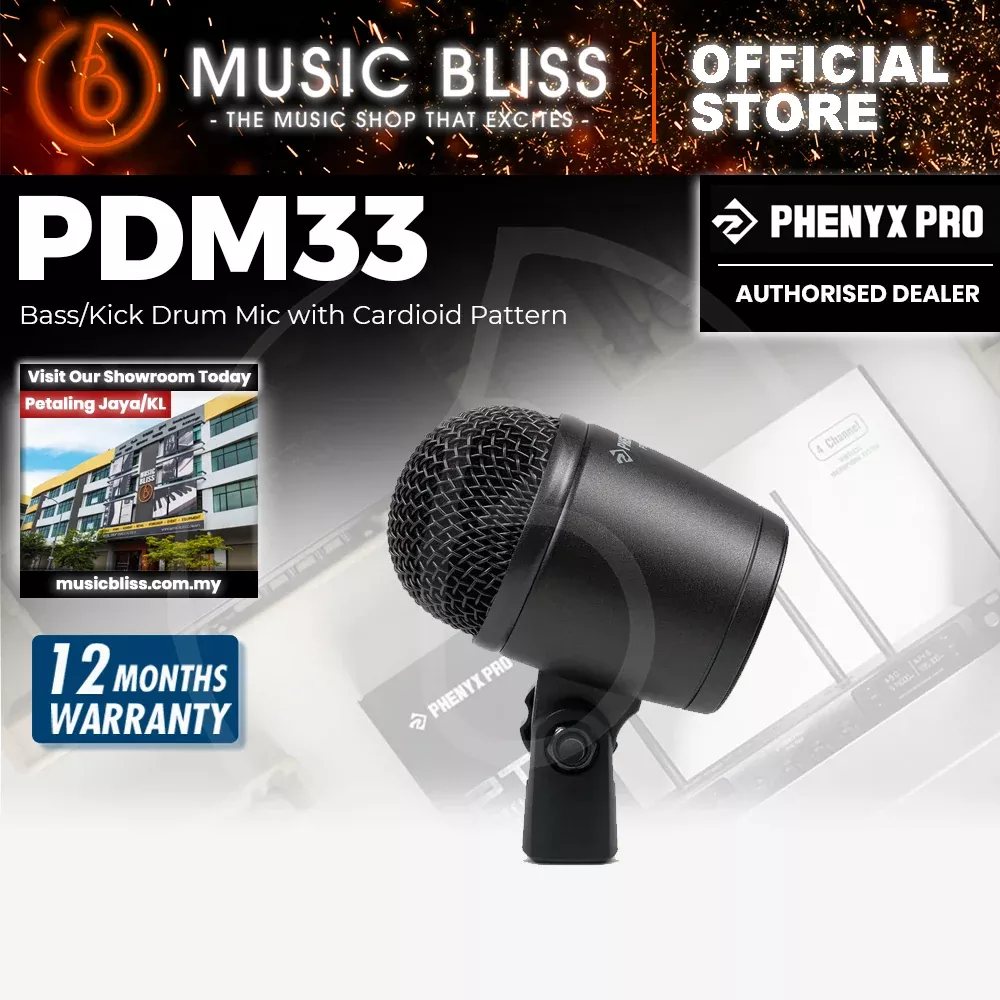 Phenyx Pro PDM33 Bass/Kick Drum Microphone
