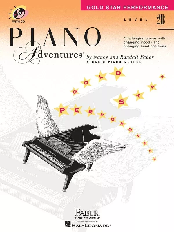 PIANO ADVENTURES LEV 2B GOLD STAR PERFORMANCE BK/OLA