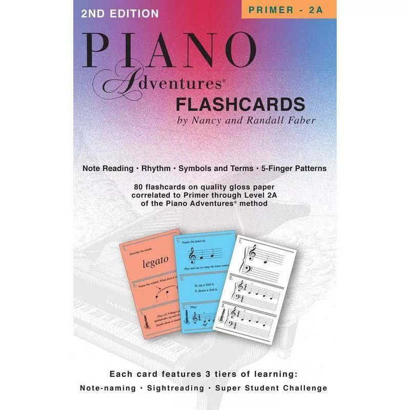 Piano Adventures Primer - 2A - Flashcards In-a-Box