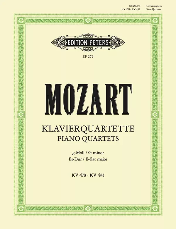 Piano Quartets in G minor K478 and E flat K493: Piano Quartets