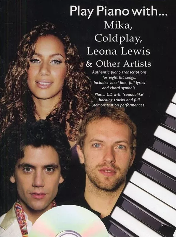 Play Piano With Mika Coldplay Leona Lewis Book & CD