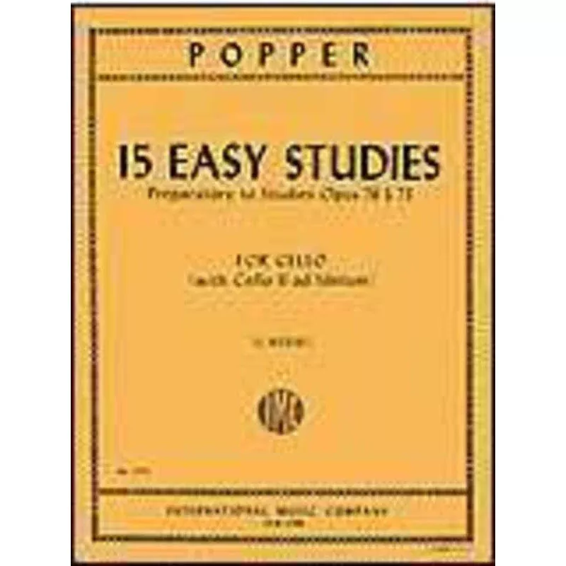 Popper 15 Easy Studies Preparatory To Studies Op. 76 & 73