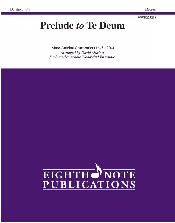 Prelude to Te Deum: Interchangeable Woodwind Ensemble Score & Parts