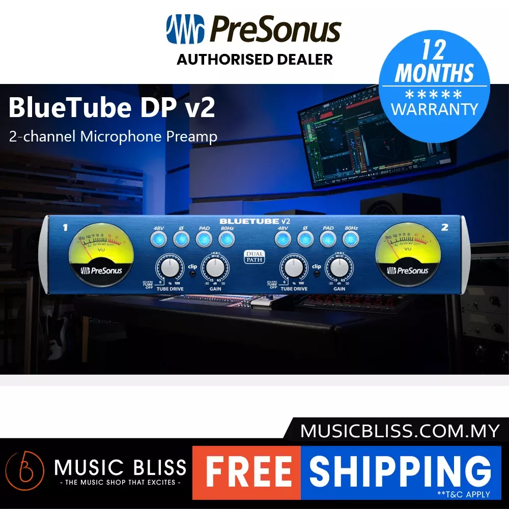 PreSonus BlueTube DP V2 2-channel Microphone Preamp