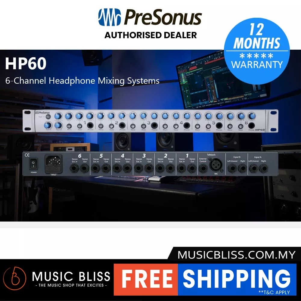 PreSonus HP60 6-channel Headphone Amplifier