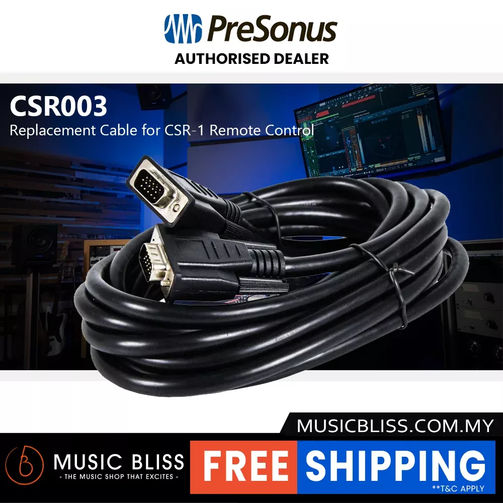 PreSonus Replacement Cable for CSR-1 Remote Control (10′)