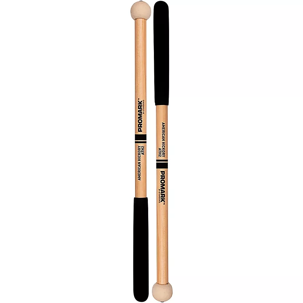Promark ATH2 Felt Tom Mallets Hickory Handle 1 in. Covered Felt Head