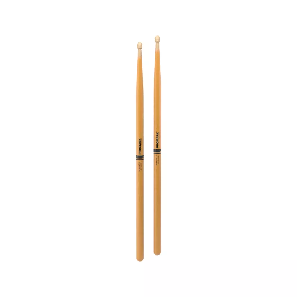 Promark R5AAGC Rebound 5A ActiveGrip Clear Drumstick, Wood Tip