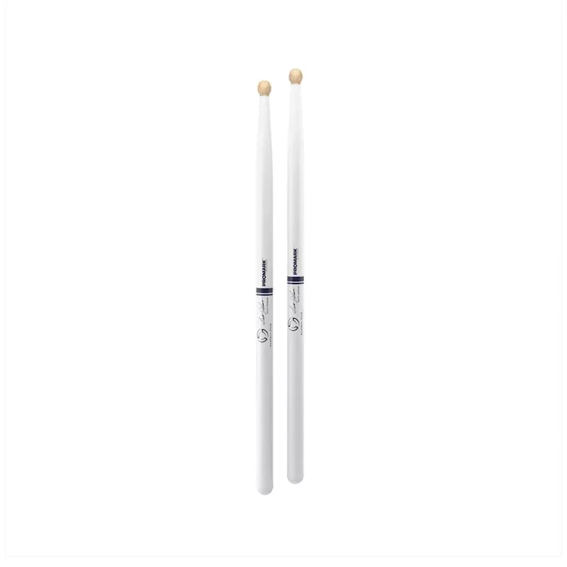 Promark TXDC17W-WHITE Hickory System Blue – Scott Johnson Marching Stick, White